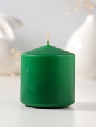Свеча - цилиндр 6×6.5 см, зелёный  (артикул 10997063)  большой выбор товаров оптом и в розницу по низким ценам с доставкой