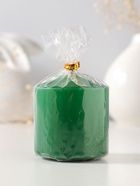 Свеча - цилиндр 6×6.5 см, зелёный  (артикул 10997063)  большой выбор товаров оптом и в розницу по низким ценам с доставкой