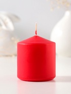 Свеча - цилиндр 6×6.5 см, красный  (артикул 10997064)  большой выбор товаров оптом и в розницу по низким ценам с доставкой