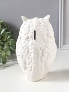 Копилка для денег «Филин Филя», 13×13×20 см, белый  (артикул 10997165)  большой выбор товаров оптом и в розницу по низким ценам с доставкой