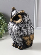 Копилка для денег «Филин Филя», гипс, 13×13×20 см, серебро с бронзой - Фото 4