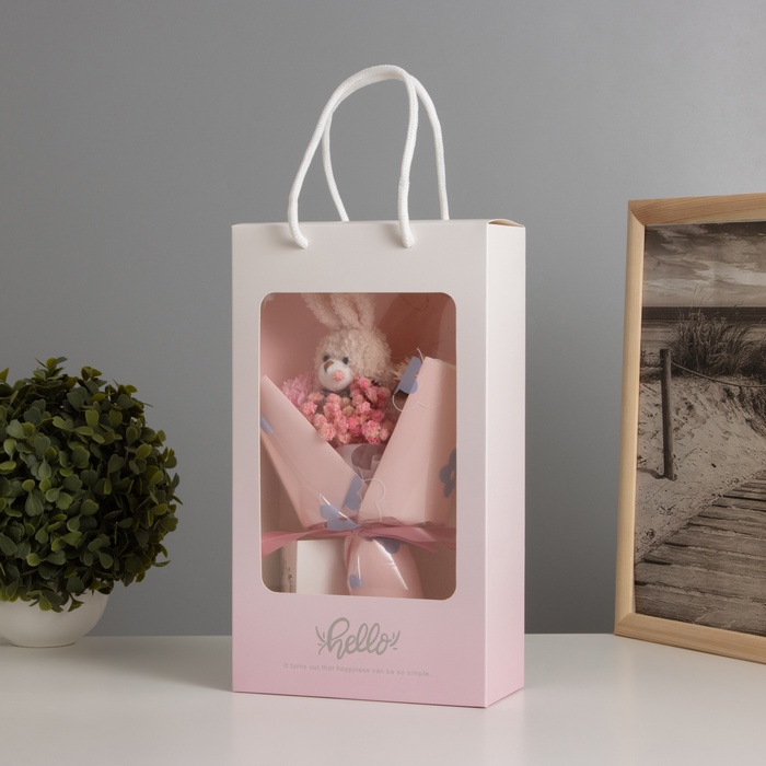 УЦЕНКА Ночник «Букет» (заяц) LED 3хAG10 8×17×29 см - Фото 1