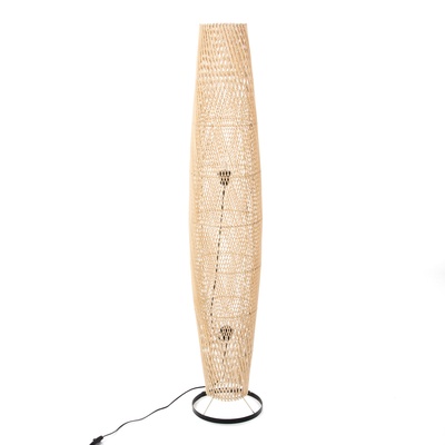 УЦЕНКА Светильник напольный из ротанга «Ирван» 1×120 Вт, Е27, 28×28×150 см