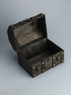 УЦЕНКА Шкатулка сундучок дерево «Лев. С заклёпками» стальная 16×15.5×22 см - Фото 4