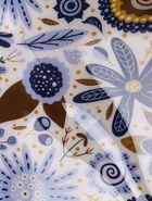 УЦЕНКА Поднос круглый с бортиками "Васильки" дерево манго 35х35х6,5 см - Фото 8