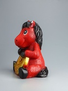 УЦЕНКА Копилка «Конь с подковой» 24 см, красный 11008249