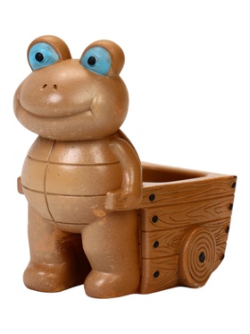 Декоративное кашпо для цветов «Черепаха с тележкой», 70 мл, 10×8×12 см, гипс  (артикул 10994571)  большой выбор товаров оптом и в розницу по низким ценам с доставкой