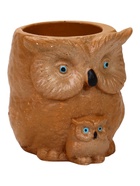 Декоративное кашпо для цветов «Сова с совёнком», 200 мл, 8×8×9 см, гипс  (артикул 10994572)  большой выбор товаров оптом и в розницу по низким ценам с доставкой