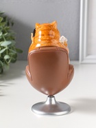 Фигурка полистоун лак «Пухлый кот - решала, в кожаном кресле», стул крутится, 10.5×8.7×16 см - Фото 3