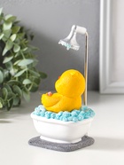 Сувенир полистоун лак "Жёлтый утёнок принимает ванну" 8,3х6,8х16 см  (артикул 10969724)  большой выбор товаров оптом и в розницу по низким ценам с доставкой