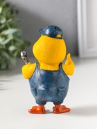 Сувенир полистоун лак "Жёлтый утёнок - мастер на все руки" 7,5х6,5х12 см - фото 809554152