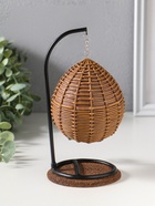 Сувенир полистоун лак "Лягуха в кресле-качеле" 12х11х18 см - фото 809554162