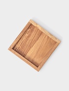 Доска для подачи "Бургер", с двухсторонним бортиком, 17x17 см, дуб 10692633