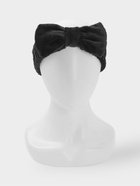 Повязка для умывания Доляна «Бантик», микрофибра, чёрная - Фото 2