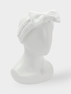 Повязка для умывания Доляна «Бантик», микрофибра, белая - Фото 1