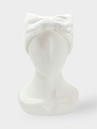 Повязка для умывания Доляна «Бантик», микрофибра, белая - Фото 2