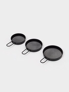 Сито с ручкой Magistro, набор 3 шт., d=8;9;10 см, нержавеющая сталь, чёрные - Фото 1