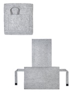 Когтеточка на диван, 57.5×59.5 см, войлок, серая - фото 809613608