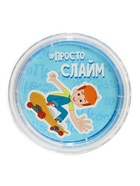 Слайм «Простоквашино», синий, с шариками, 100 г - Фото 3