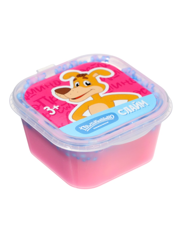 Слайм «Простоквашино», розовый, 60 г - Фото 1