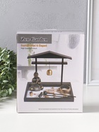 Японский сад камней настольный «Дзен. Будда у гонга», с подставкой для благовоний и набором аксессуаров, 16×22×19 см  (артикул 10686639)  большой выбор товаров оптом и в розницу по низким ценам с доставкой