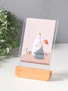 Фоторамка для фото 10×15 см «Синие цветы на белом», дерево, прозрачная, 2×10.5×17 см  (артикул 10955165)  большой выбор товаров оптом и в розницу по низким ценам с доставкой