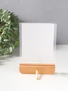 Фоторамка для фото 10×15 см «Синие цветы на белом», дерево, прозрачная, 2×10.5×17 см  (артикул 10955165)  большой выбор товаров оптом и в розницу по низким ценам с доставкой