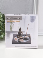 Японский сад камней настольный «Дзен. Будда в бирюзовом у гонга», с подставкой для благовоний и набором аксессуаров, 13.2×15×16 см  (артикул 10961672)  большой выбор товаров оптом и в розницу по низким ценам с доставкой