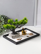 Японский сад камней настольный «Дзен. Будда у раскидистого дерева», с подставкой для благовоний и набором аксессуаров, 29.7×19.8×18 см  (артикул 10961677)  большой выбор товаров оптом и в розницу по низким ценам с доставкой