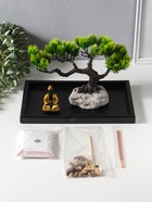 Японский сад камней настольный «Дзен. Будда у раскидистого дерева», с подставкой для благовоний и набором аксессуаров, 29.7×19.8×18 см  (артикул 10961677)  большой выбор товаров оптом и в розницу по низким ценам с доставкой