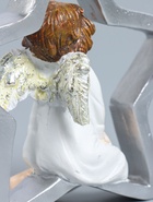 УЦЕНКА Сувенир полистоун подвеска "Ангелочек на звёздочке" серебристые крылья 4,5х11х11 см 1100835 - Фото 6