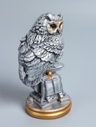 УЦЕНКА Копилка «Сова с книгой» серебро, 21×17×35 см - Фото 3