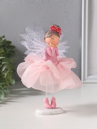 Фигурка полистоун «Малышка-фея с большим бантом в розовой юбке», 10.5×10.5×16.5 см - Фото 2