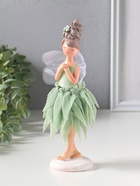 Сувенир полистоун "Девочка-фея с цветком в волосах, в зелёной юбке" 6,5х5,7х21,5 см  (артикул 10928804)  большой выбор товаров оптом и в розницу по низким ценам с доставкой