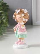 Сувенир полистоун "Малышка с цветами в волосах, с птичкой на ладони" 5,5х5,5х12 см  (артикул 10929895)  большой выбор товаров оптом и в розницу по низким ценам с доставкой