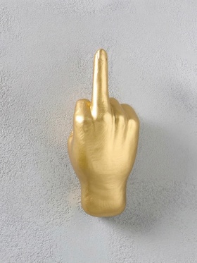 Настенный декор, панно полистоун «Жест: средний палец», 21×9.5×9 см