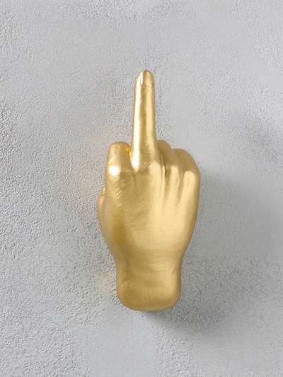 Настенный декор, панно полистоун «Жест: средний палец», 21×9.5×9 см