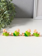 Набор фигурок 4 шт. «Барашки в нарядах с ромашками», полистоун, 2×4.5×3 см  (артикул 10956737)  большой выбор товаров оптом и в розницу по низким ценам с доставкой