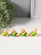 Набор фигурок 4 шт. «Барашки в нарядах с ромашками», полистоун, 2×4.5×3 см  (артикул 10956737)  большой выбор товаров оптом и в розницу по низким ценам с доставкой