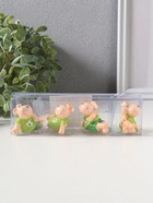Набор фигурок 4 шт. «Барашки в нарядах с ромашками», полистоун, 2×4.5×3 см - Фото 6