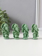 Набор фигурок 4 шт. «Ганеша», полистоун, зелёный, 2.8×4×6.2 см  (артикул 10956742)  большой выбор товаров оптом и в розницу по низким ценам с доставкой