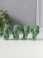 Набор фигурок 4 шт. «Ганеша», полистоун, зелёный, 2.8×4×6.2 см  (артикул 10956742)  большой выбор товаров оптом и в розницу по низким ценам с доставкой