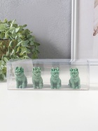 Набор фигурок 4 шт. «Собаки Фу», полистоун, зелёный, 2.3×4.5×5 см  (артикул 10956743)  большой выбор товаров оптом и в розницу по низким ценам с доставкой