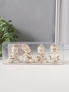 Набор фигурок 4 шт. «Медитация маленького Будды», полистоун, беж, 3×3.5×6 см  (артикул 10956746)  большой выбор товаров оптом и в розницу по низким ценам с доставкой