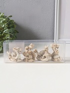 Набор фигурок 4 шт. «Китайский дракон», полистоун, беж, 3×4×6.5 см - Фото 6