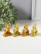 Набор фигурок 4 шт. «Слон на монетах и слитках», полистоун под золото, 2.5×5×5 см  (артикул 10956756)  большой выбор товаров оптом и в розницу по низким ценам с доставкой