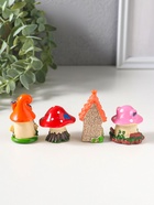 Набор фигурок 4 шт. «Домики-грибочки», полистоун, 3.5×3.5×5 см  (артикул 10956758)  большой выбор товаров оптом и в розницу по низким ценам с доставкой