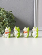 Набор фигурок 4 шт. «Зелёные лягушата», полистоун, 3×4×5 см - Фото 4