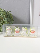 Набор фигурок 4 шт. «Зелёные лягушата», полистоун, 3×4×5 см - Фото 5