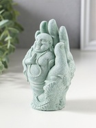 Фигурка полистоун «Хотей и рука с драконом», зелёный, 6.5×7×12.5 см  (артикул 10956765)  большой выбор товаров оптом и в розницу по низким ценам с доставкой
